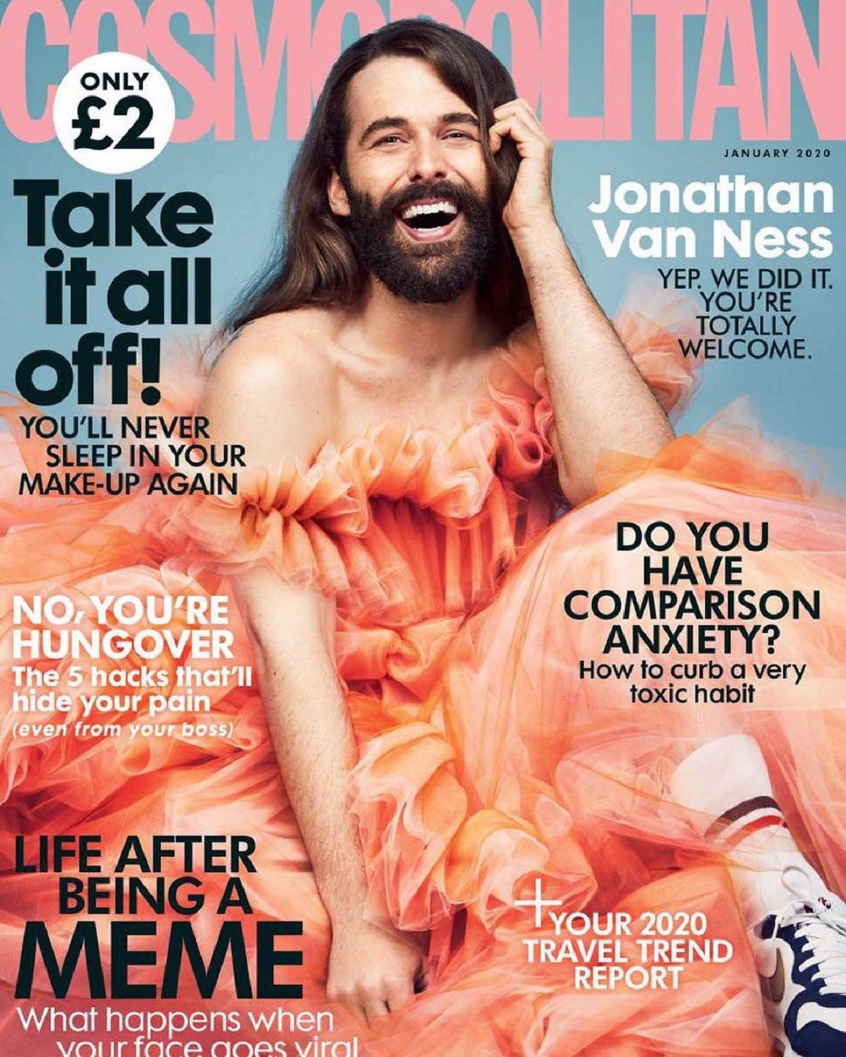 Вперше за 35 років: на обкладинці Cosmopolitan з'явився чоловік