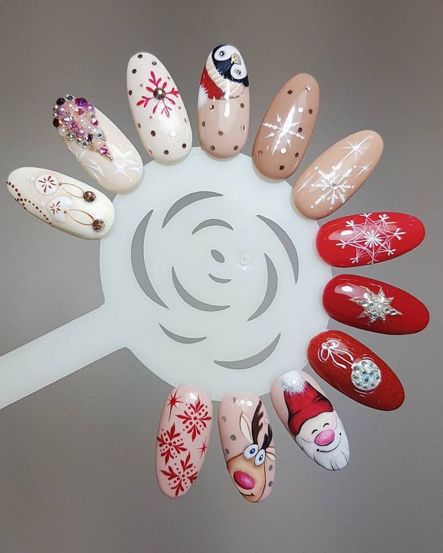 Новорічний манікюр 2020: готові варіанти нігтів на Новий рік у фото - фото 372818
