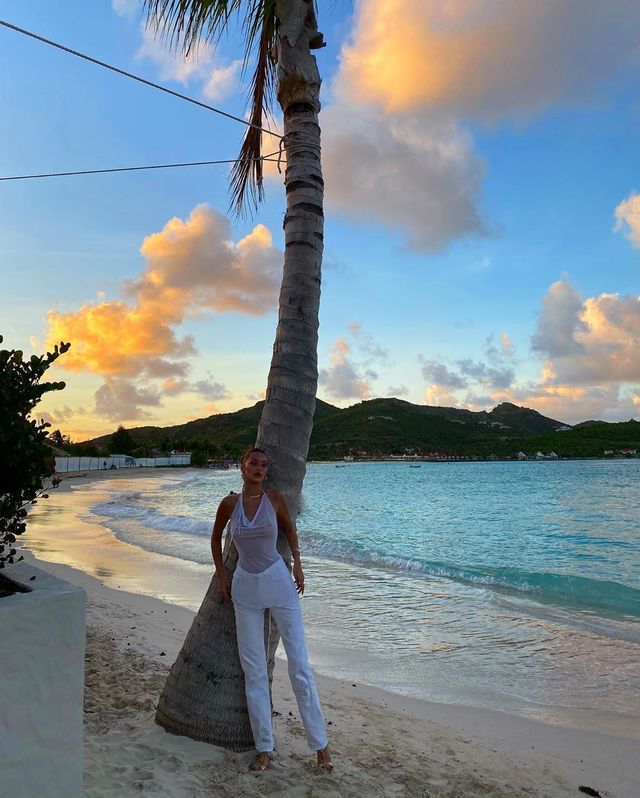 Белла Хадід показала розкішний бюст у прозорому топі (18+) - фото 373069