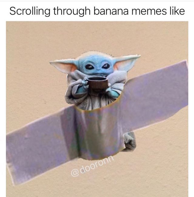 Користувачі мережі висміяли інсталяцію з бананом і скотчем у кумедних мемах - фото 373096