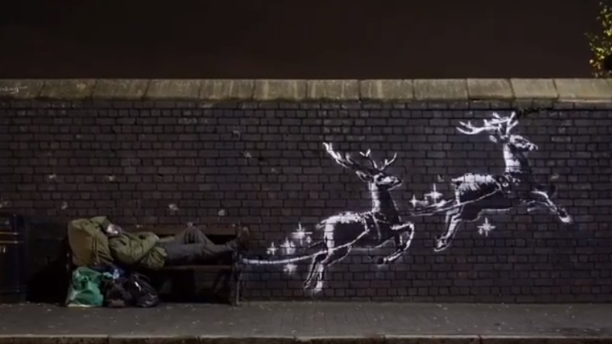 Різдвяне графіті Бенксі - фото 1