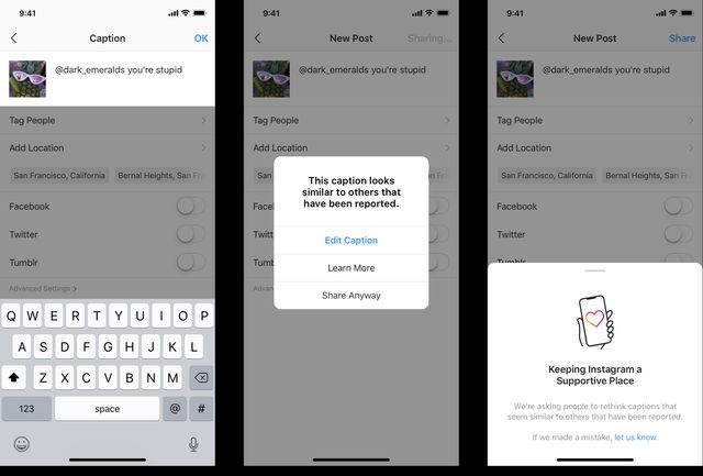 Instagram почав попереджати користувачів про фейковий і образливий контент - фото 374538