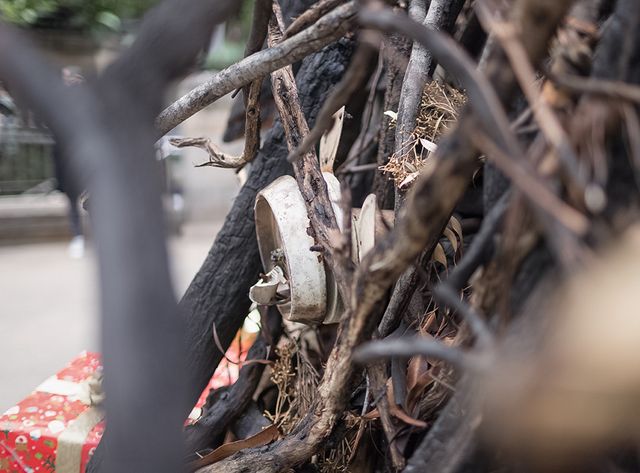 В Австралії поставили ялинку зі спалених гілок, і ось чому - фото 375398