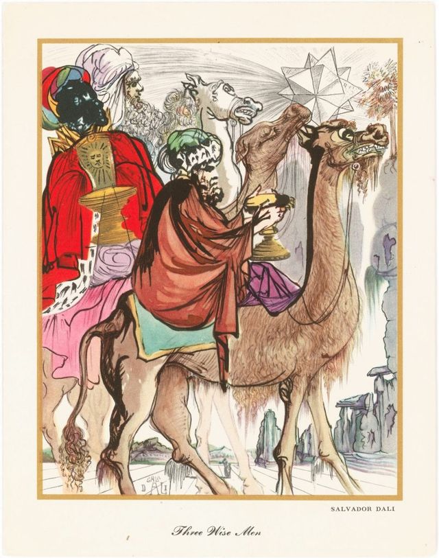 Справжня психоделія: як виглядають різдвяні листівки від Сальвадора Далі - фото 376747