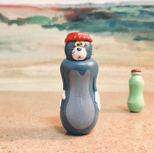 Японський художник перетворює епічні моменти з Тома і Джеррі у фігурки - фото 377195