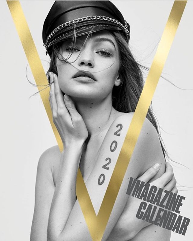 Сексуальна Джіджі Хадід знялася топлес для новорічного календаря - фото 377820