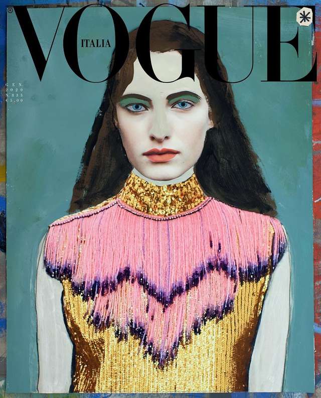 Січневий Vogue Italia вийшов з ілюстраціями замість фото: чому так - фото 377959