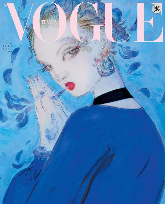 Січневий Vogue Italia вийшов з ілюстраціями замість фото: чому так - фото 377960