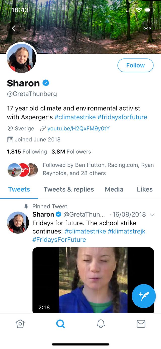 Грета Тунберг змінила своє ім'я на Шерон, і ось чому - фото 378254