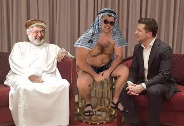 Зеленський в Омані: користувачі мережі висміяли поїздку президента в кумедних мемах - фото 378486