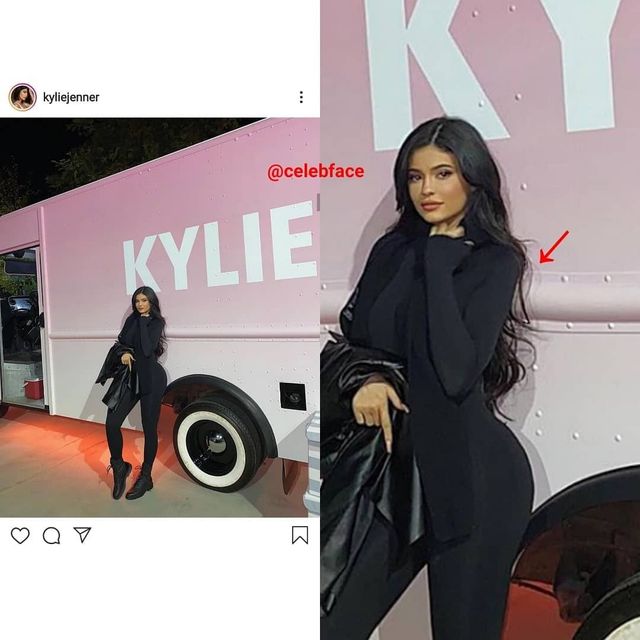 Не такі ідеальні форми: Кайлі Дженнер упіймали на фотошопі - фото 379178