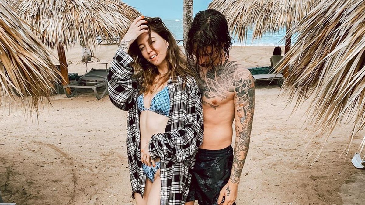 Дантес показав гаряче пляжне фото з Дорофєєвою