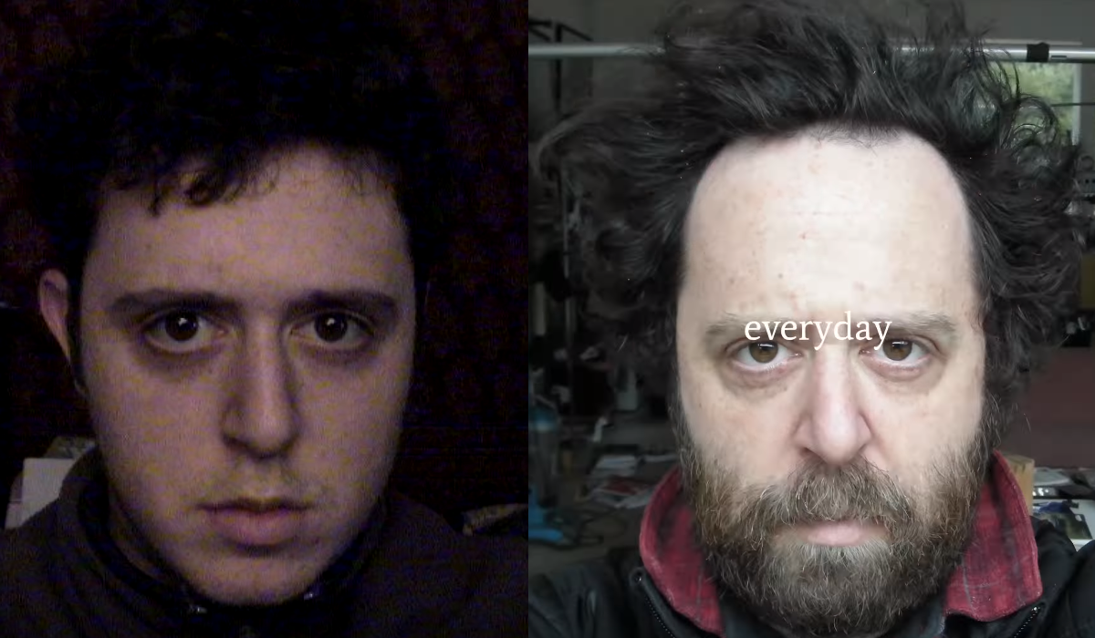 Чоловік 20 років щодня робив селфі: дивіться, як він змінився за цей час