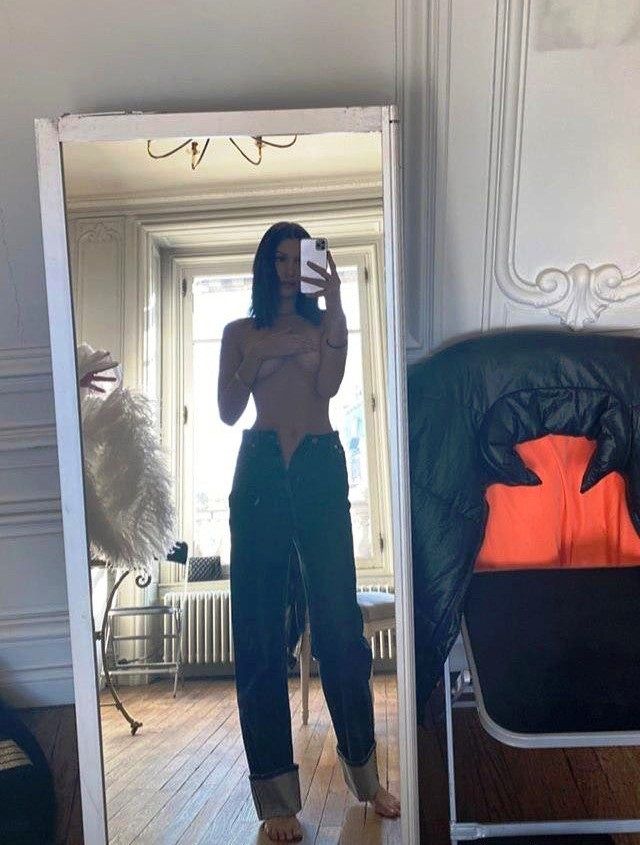 Белла Хадід знялася топлес: гаряче фото - фото 381505