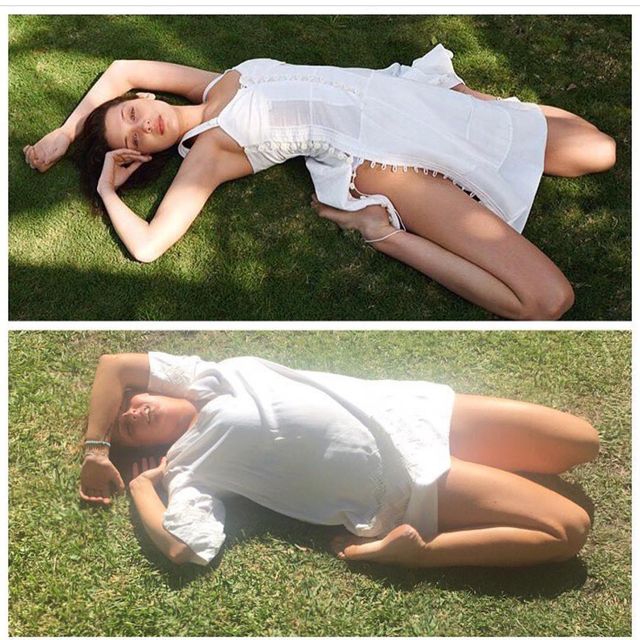 Очікування і реальність: блогерка повторила голе фото найкрасивішої жінки світу (18+) - фото 383000