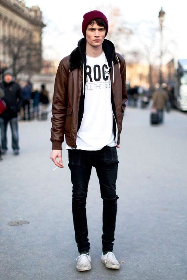 Як і з чим носити чоловічі шапки: 10 стильних ідей у фото - фото 383519