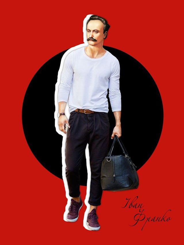 Модний тренч та стильні кросівки: як би одягалися історичні українські постаті у наш час - фото 384153