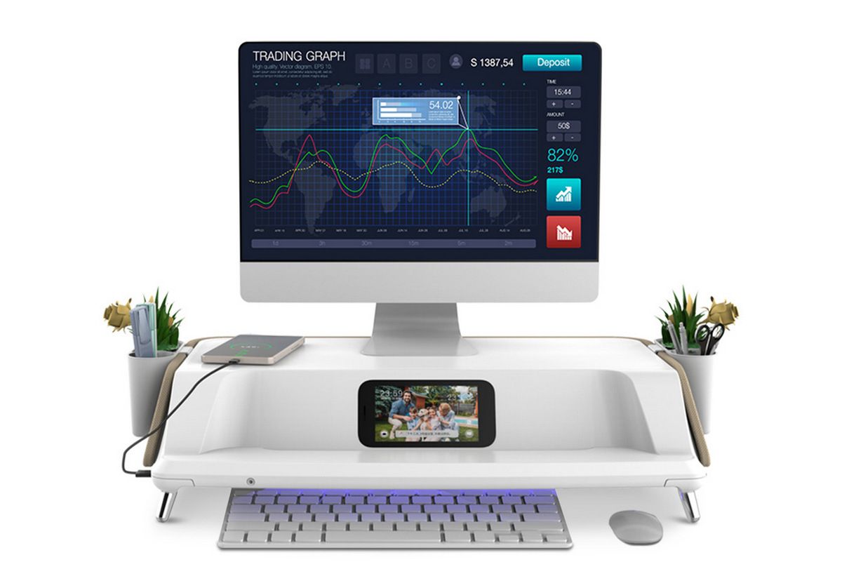 Xiaomi випустила "розумну" підставку під монітор з вбудованим стерилізатором