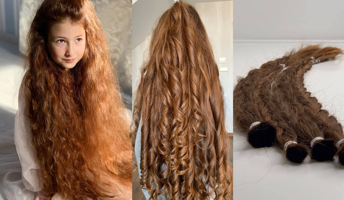 10-річна українка обрізала розкішне волосся заради хворої дитини: фото "до" і "після"