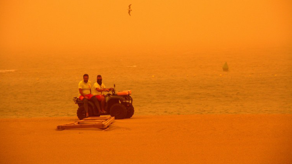 Піщана буря на Канарських островах - фото 1