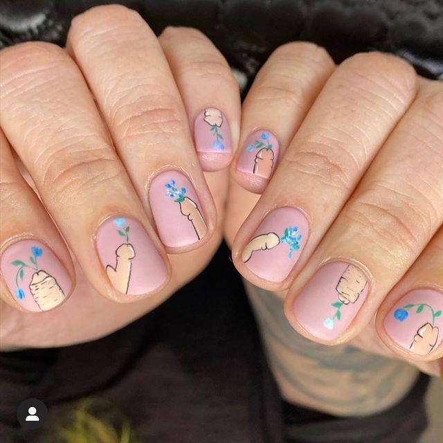 Пікантний тренд: у мережі набирає популярності манікюр із зображенням пенісів (18+) - фото 389288