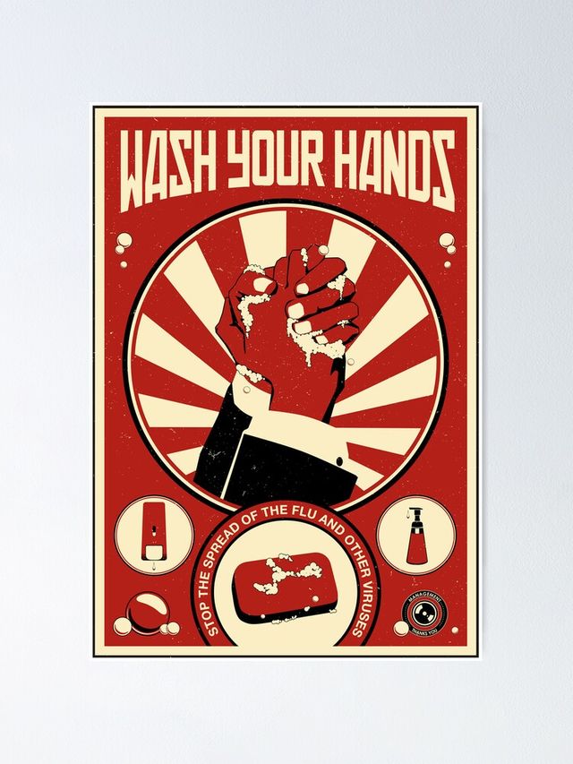 Як виглядали агітаційні плакати про миття рук на початку 20 століття - фото 392587