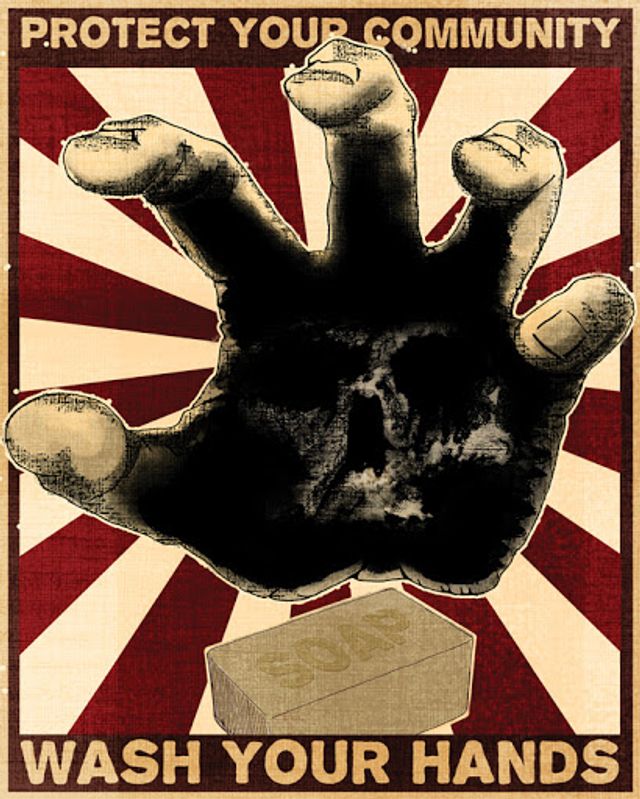 Як виглядали агітаційні плакати про миття рук на початку 20 століття - фото 392590