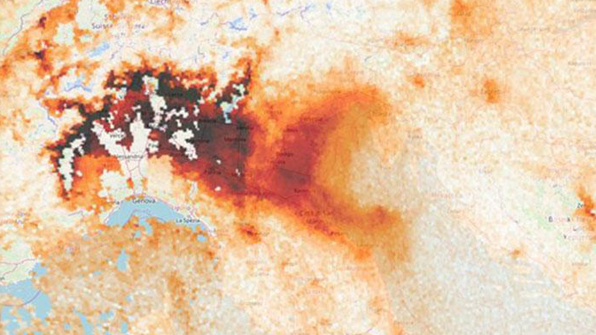 Різке зниження забруднення повітря в Італії показали на кадрах з супутника: фотопорівняння - фото 1