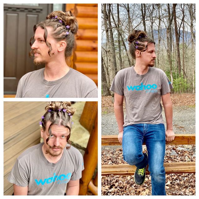 Перукарка на карантині робить зачіски своєму хлопцю: епічні фото - фото 394321