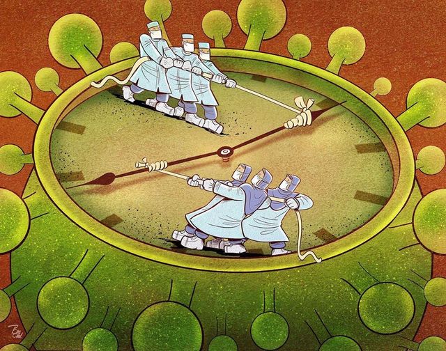 Іранський художник створює круті й актуальні карикатури про коронавірус - фото 395349