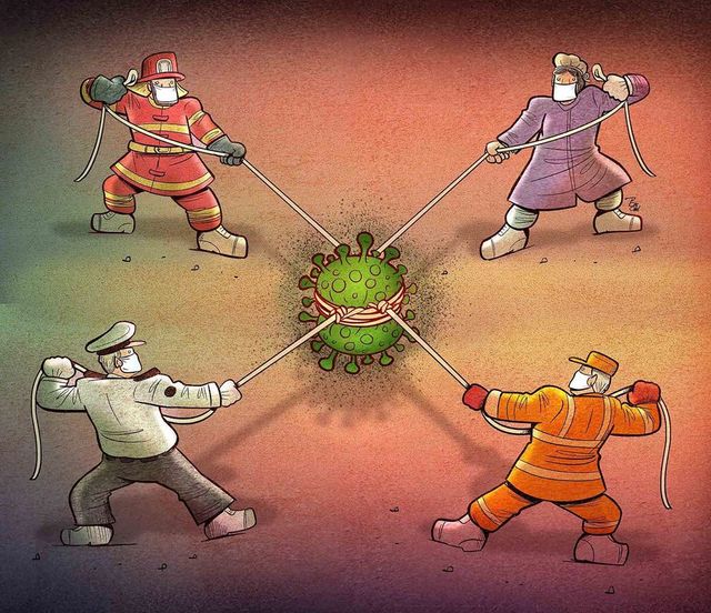 Іранський художник створює круті й актуальні карикатури про коронавірус - фото 395355