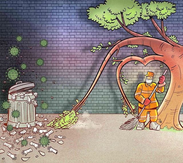 Іранський художник створює круті й актуальні карикатури про коронавірус - фото 395356