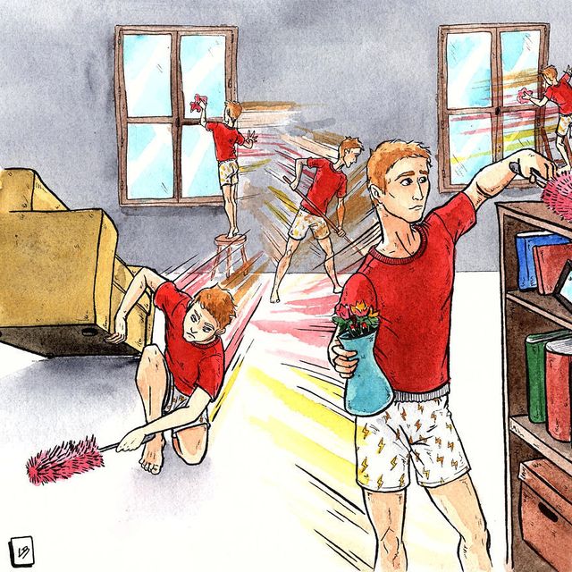 Бетмен дивиться Netflix, а Супермен качається: як відомі герої проводили б карантин - фото 396590