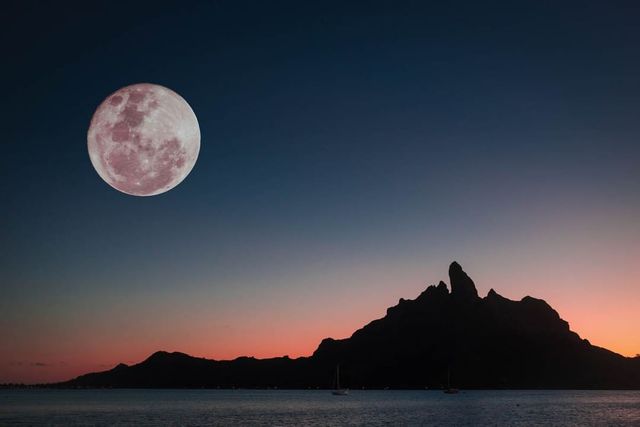 Рожевий супермісяць з'явився на небі: дивіться фото унікального явища - фото 396761