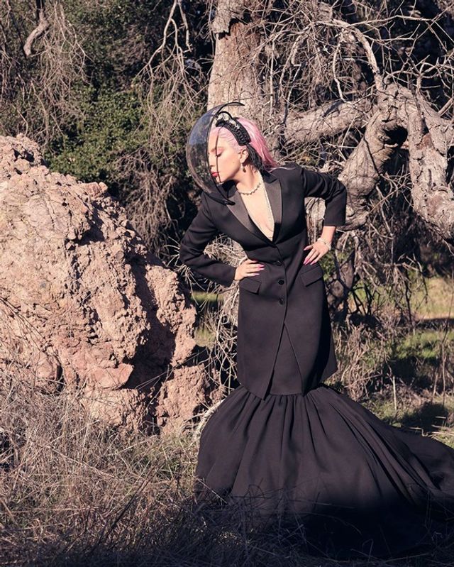 Леді Гага знялася в піджаку на голе тіло: гарячі фото - фото 397127