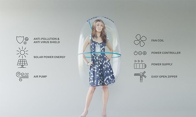 Стильно і безпечно: як виглядає надувна булька Bubble Shield проти COVID-19 - фото 399753