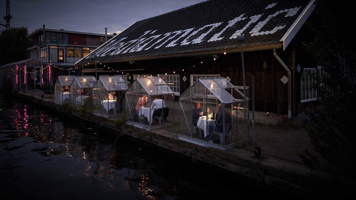Ресторан в Амстердамі запропонував відвідувачам повечеряти у теплицях: фотофакт - фото 1