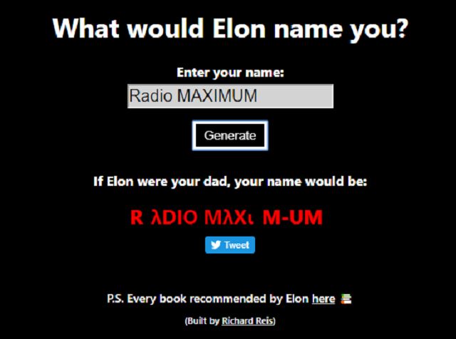 Дізнайтеся, як би вас назвав Ілон Маск: генератор незвичайних імен - фото 403772