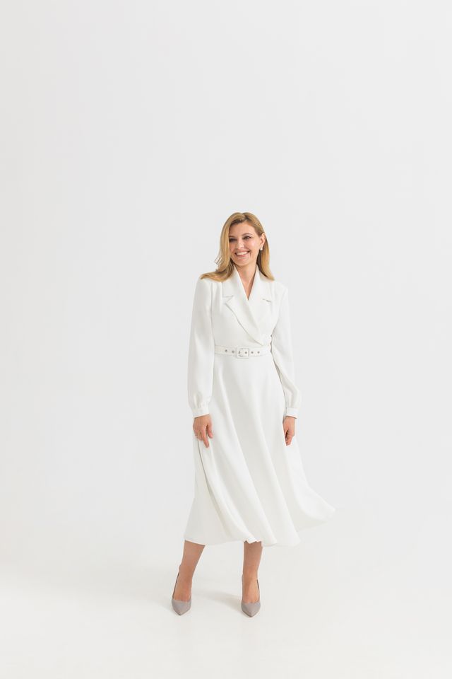 Олена Зеленська здала своє плаття в оренду - фото 404492