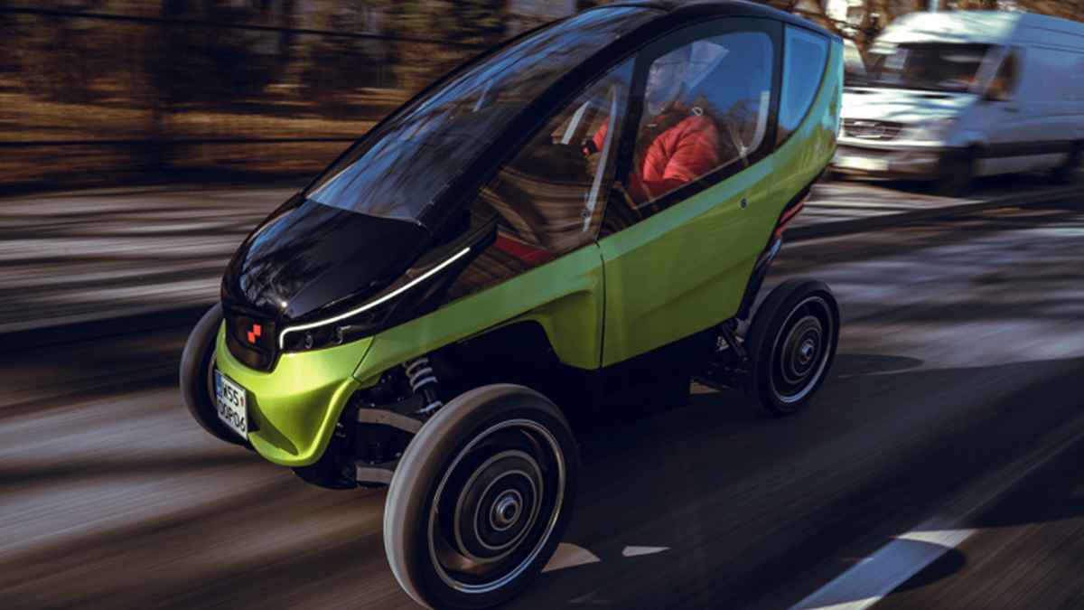 Представлено компактний електрокар з регульованою шириною