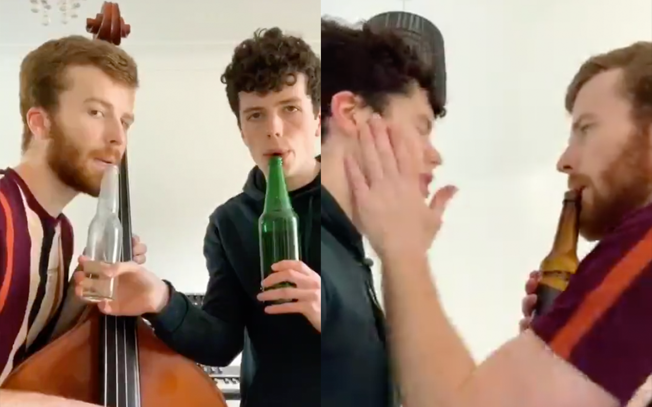 Пляшки та ляпаси: хлопці креативно відтворили мелодію Nintendo Wii (відео)