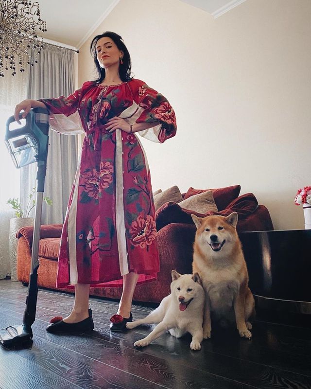 Загадкова Каменських та яскравий DZIDZIO: фото українських зірок у вишиванках - фото 405422