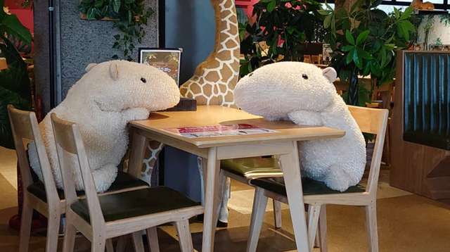 В японському ресторані розсадили плюшевих звірят, аби відвідувачі дотримувалися дистанції - фото 406218