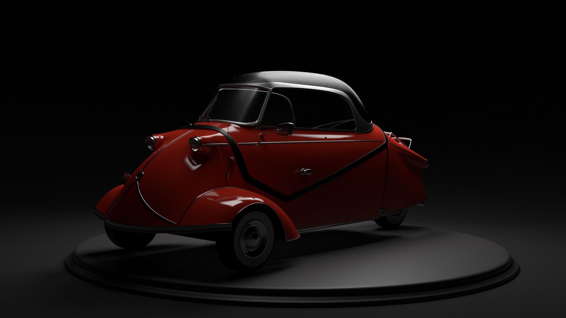 Дивіться на футуристичне триколісне авто з 60-х з відкидною кабіною