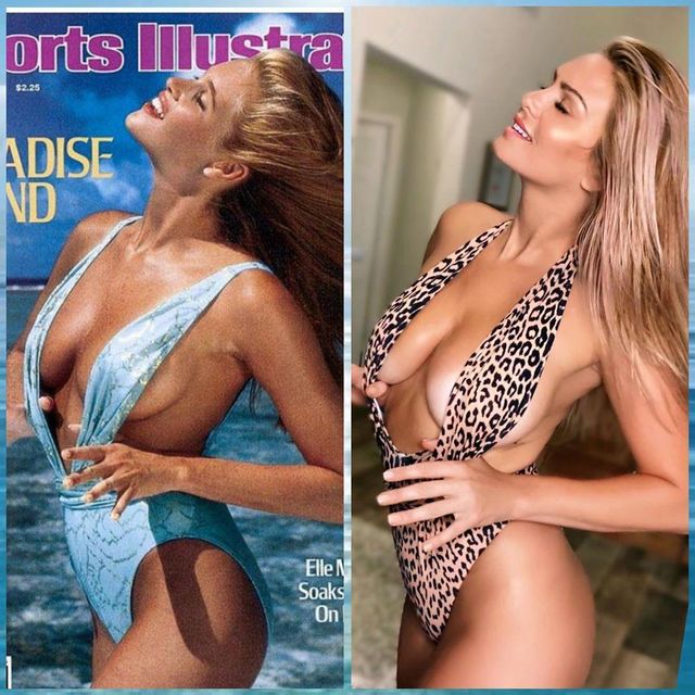 Дівчата повторили культові знімки моделей в купальниках: 10 спекотних прикладів (18+) - фото 408385