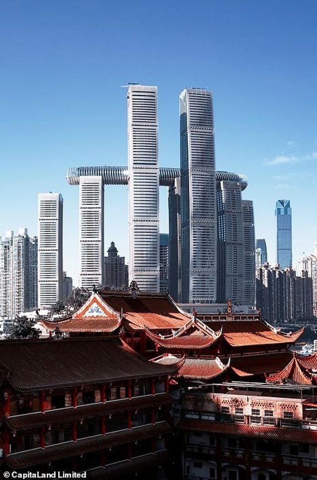 У Китаї побудували горизонтальний хмарочос: вражаючі фото - фото 410133