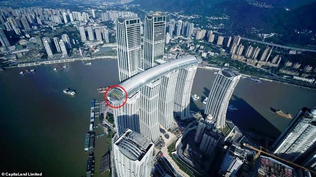 У Китаї побудували горизонтальний хмарочос: вражаючі фото - фото 410136