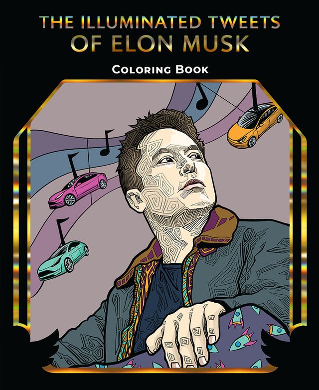У США випустять розмальовку за мотивами твітів Ілона Маска: фото - фото 410777