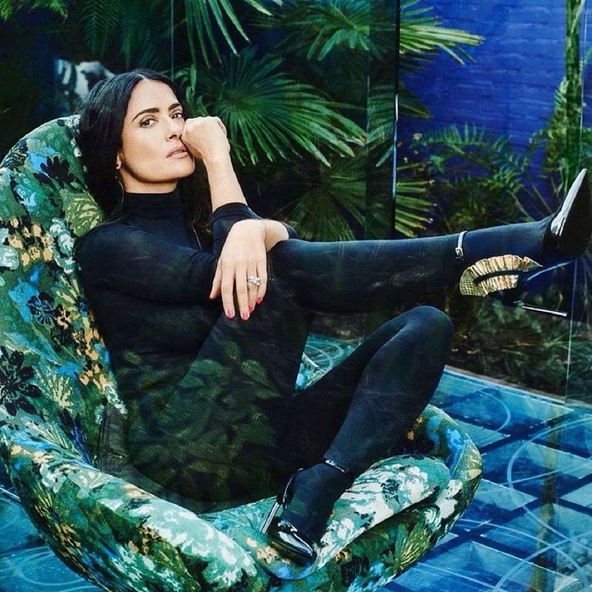 До і після: Сальма Хайєк показала свою природну вроду