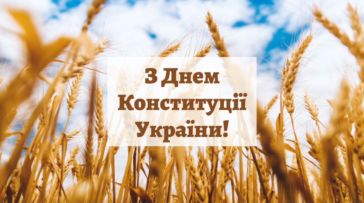 Вітаю з Днем Конституції України! - фото 1